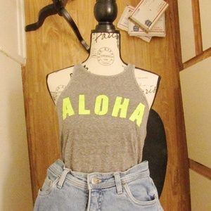 AMERICAN EAGLE RACERBACK ALOHA TANK